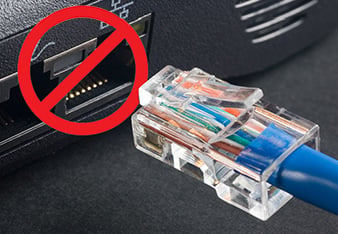 How to connect Ethernet cable to laptop